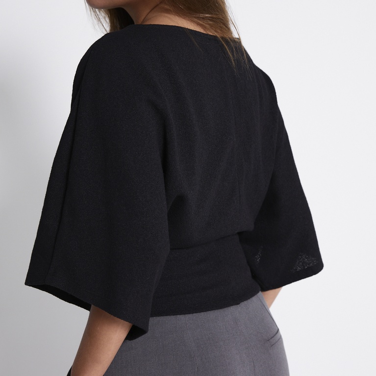 Poncho top "Samie" Black
